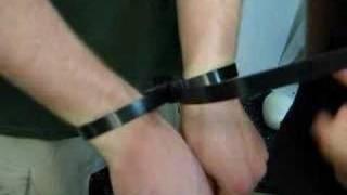 Demonstrating Nylon Cable Tie Handcuffs