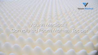 Vaunn Medical Convoluted Foam Egg Crate Mattress Topper