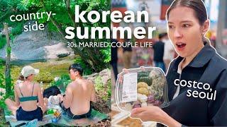 korea summer vlog  costco in seoul  a day in the korean countryside  30s married life