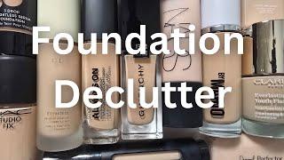 Makeup Declutter – Foundations - trying to cut my collection in half, again!!