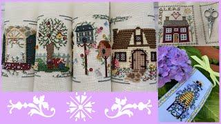 160. Много Милл Хилл и старт сэмплера Sew Together от Janette Douglas