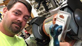 let’s see how a harbor freight grinding wheel dresser works for a HF grinder!