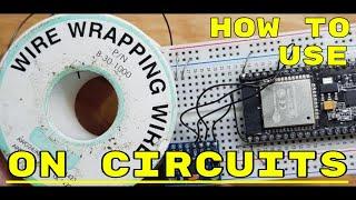 WIRE WRAPPING WIRE FOR ELECTRONIC CIRCUITS AND HOW I USE MY FINGERNAILS TO STRIP THE INSULATION.