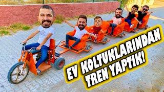 KOLTUKLARDAN TREN YAPTIK | TÜM ŞEHRİ GEZDİK