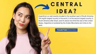 What is the CENTRAL IDEA of a Text? (Lesson and Activity)