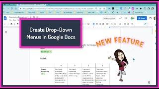 Create Drop Down Menus in Google Docs
