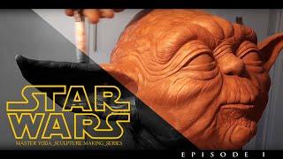 Sculpting Yoda, Star Wars, lifesize figure, part 1