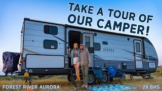 TOUR OUR CAMPER | Full Time RV Living in a Travel Trailer