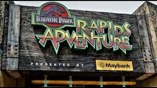 Universal Studios Singapore | Jurassic Park | Rapids Adventure | 4K | Go Pro HERO 8 Black