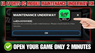 ea sports fc mobile server are currently under maintenance please check back in a few minutes