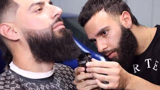 How to Trim & Shape a Big BEARD - Step by Step: Barber Tutorial