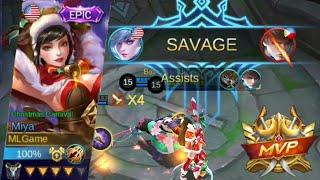 Survival Mode: Miya Savage Gameplay 14 kills | Mobile Legends