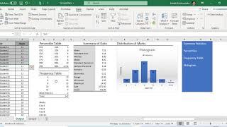 Statistics in Excel Tutorial 1.1.  Descriptive Statistics using Microsoft Excel