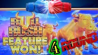 Bull rush Maximus money 1st spin bonus & 4 rounds battle until I hit this xxx. Yeah