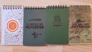 Made In China Vs Made In USA All Weather Waterproof Notebooks.