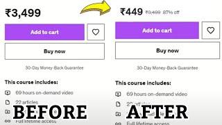 How to get Udemy courses for ₹ 449 EVERYTIME | 100% Working | No coupon Required