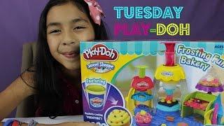 Play-Doh Frosting Fun Bakery- Tuesday Play- Doh Make Cupcakes,Cakes, Cookies,Toppings|B2cutecupcakes