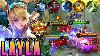 INSANE ONE SHOT DAMAGE BUILD!! Build Top Global Layla 2024 Gameplay!!! - Mlbb