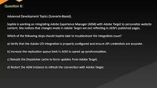 Adobe Exams AD0 E103   Adobe Experience Manager Developer Free Practice Questions & Answers