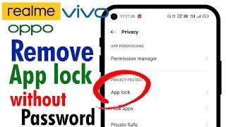 HOW TO REMOVE APP LOCK WITHOUT PASSWORD | How to Open / Unlock System App Lock If We Forgot Password