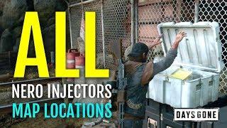 ALL 30 NERO INJECTORS MAP LOCATIONS - NERO CHECKPOINTS AND NERO RESEARCH SITE LOCATIONS | DAYS GONE