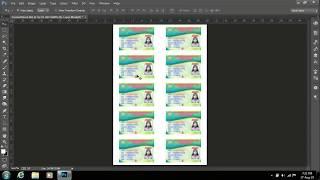 Arrange ID CARD with Photoshop ContactSheet - Quick Setup 10 ID Card in  one 8x12