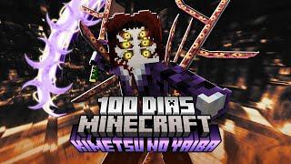 I REACHED the power of UPPER MOON ONE as KOKUSHIBO in 100 DAYS in MINECRAFT KIMETSU NO YAIBA