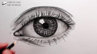 How to Draw a Realistic Eye Narrated for Beginners