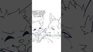 Nose Bleeding Is Not Good | Comic by Kurarifox #furries #furry #comicdub