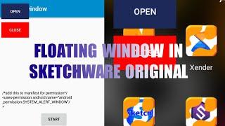 Floating window in Sketchware Original