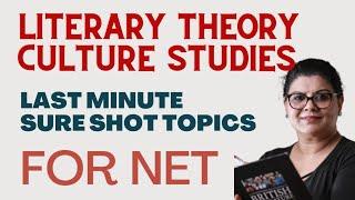 Last Minute Sure Shot Topics for NET | Theory & Culture Studies