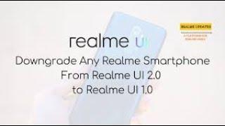 Downgrade any realme phone official method downgrade realme ui 2.0 to 1.0 || realme x2 pro downgrade