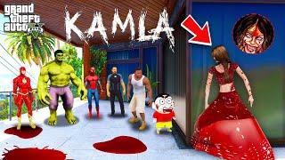 KAMLA Ghost Playing Hide & Seek With Franklin,Shinchan & All Avengers In GTA 5 | KAMLA Ghost GTA 5