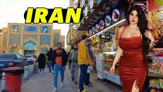 IRAN Walking Tour in the Most popular and Crowded Area of Mashhad ایران