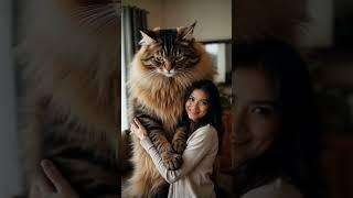 Kucing Ras Maine Coon atau minkun ada kucing ras terbesar di dunia #kucingbesar #catlover #mainecoon