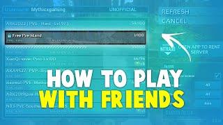 How to Play Ark Survival Evolved Mobile With Friends ? - [ Check Description Box ]