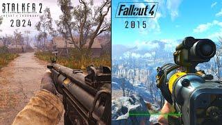 STALKER 2: Heart of Chornobyl Vs Fallout 4 | Physics And Details Comparison