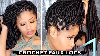 How To  CROCHET FAUX LOCS  (NO cornrows, NO wrapping, free-parting!)