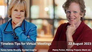 Timeless Tips for Virtual Meetings
