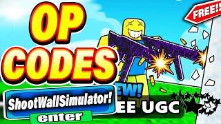 ALL NEW *SECRET CODES* IN ROBLOX SHOOT WALL SIMULATOR (new codes in roblox Shoot Wall Simulator )