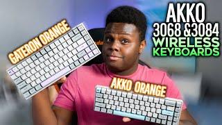GATERON ORANGE VS Akko Orange Switches! (Akko Wireless Keyboards Review 3068 & 3084)