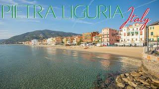 Pietra Ligure Italy, 4k Drone Video tour of the Beautiful Pietra Ligure