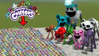 1,000,000 SMILING CRITTERS VS ALL GIANT SMILING CRITTERS In Garry's Mod!