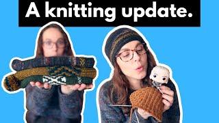 A good ol' fashioned KNITTING UPDATE! #knittingpodcast