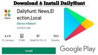 How to Download and Install DailyHunt app on Android | Techno Logic | 2022