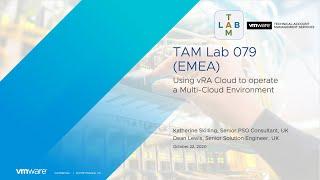 TAM Lab 079 - Using vRA Cloud to operate a Multi-Cloud Environment