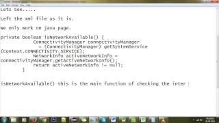 How to check internet connection in android programmatically Tutorial