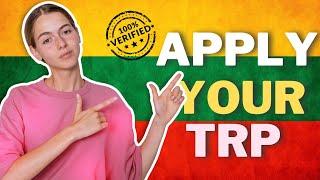 HOW TO APPLY FOR LITHUANIA TRP| GET TRP DIRECTLY | FULL PROCESS EXPLAINED | APPLY NOW