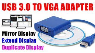 USB 3.0 TO VGA Adapter I How to use USB to VGA Adapter