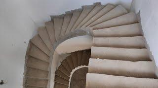 Spiral staircase details with dimensions